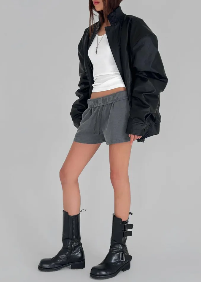 Women The Frankie Shop Outerwear Jude Faux Leather Jacket Black