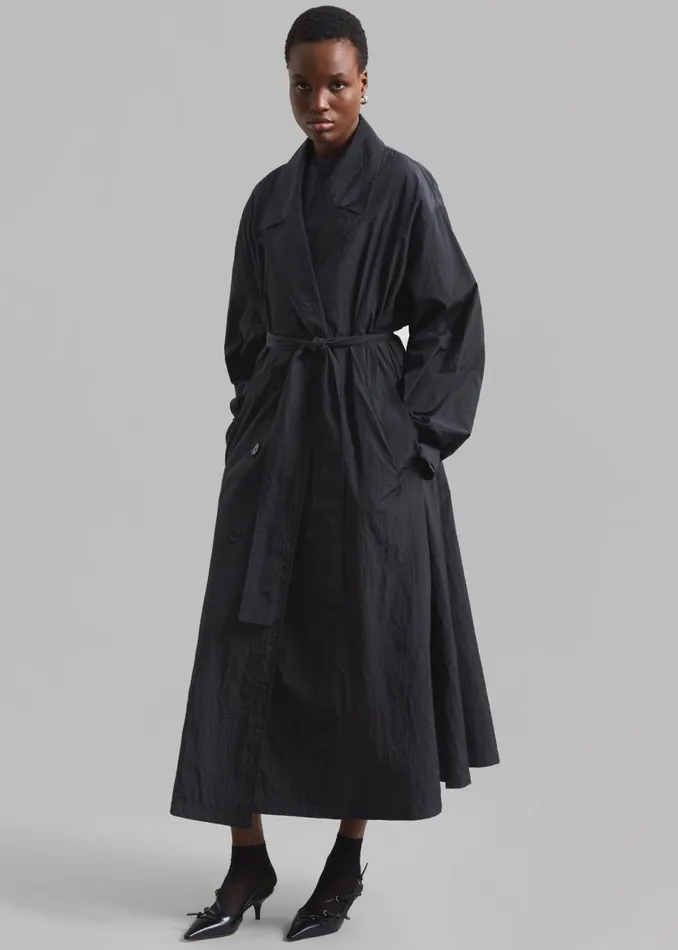 Women The Frankie Shop Outerwear Jude Trench Coat Black
