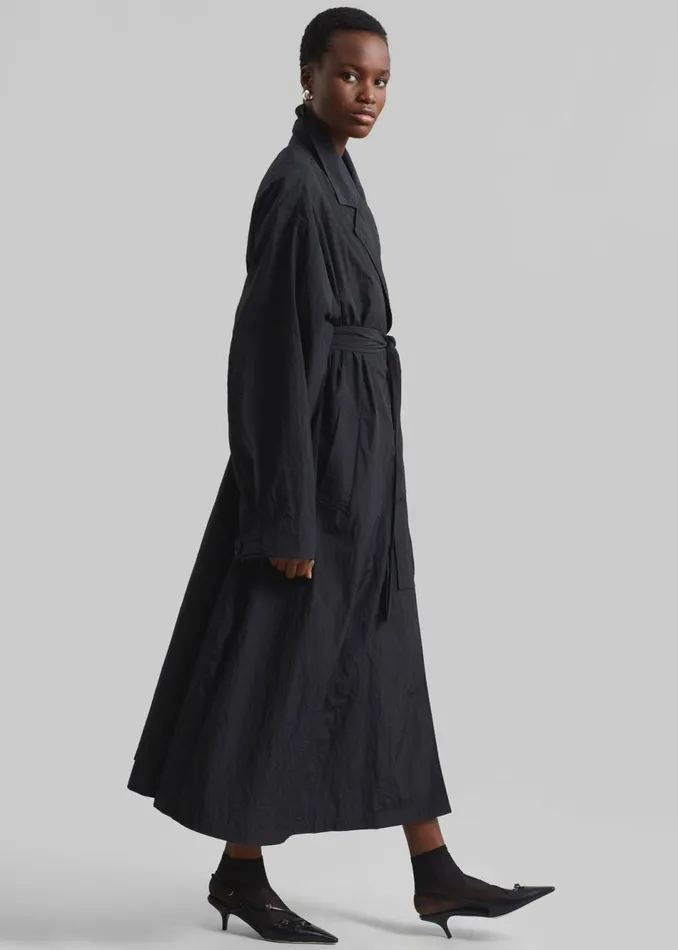Women The Frankie Shop Outerwear Jude Trench Coat Black