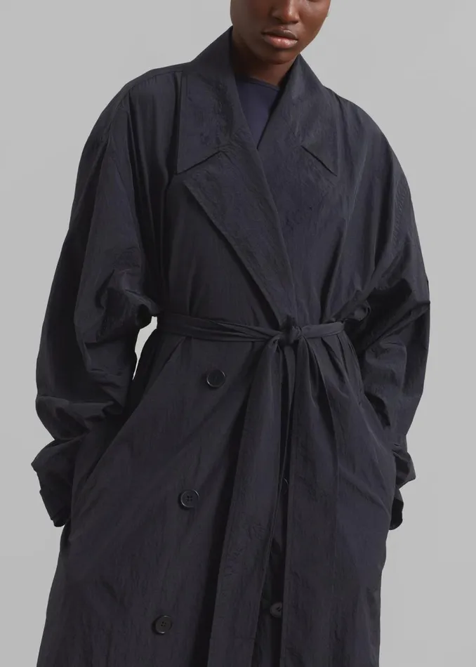 Women The Frankie Shop Outerwear Jude Trench Coat Black
