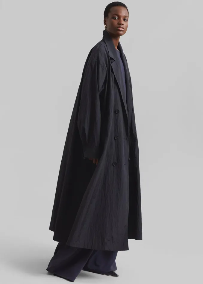 Women The Frankie Shop Outerwear Jude Trench Coat Black