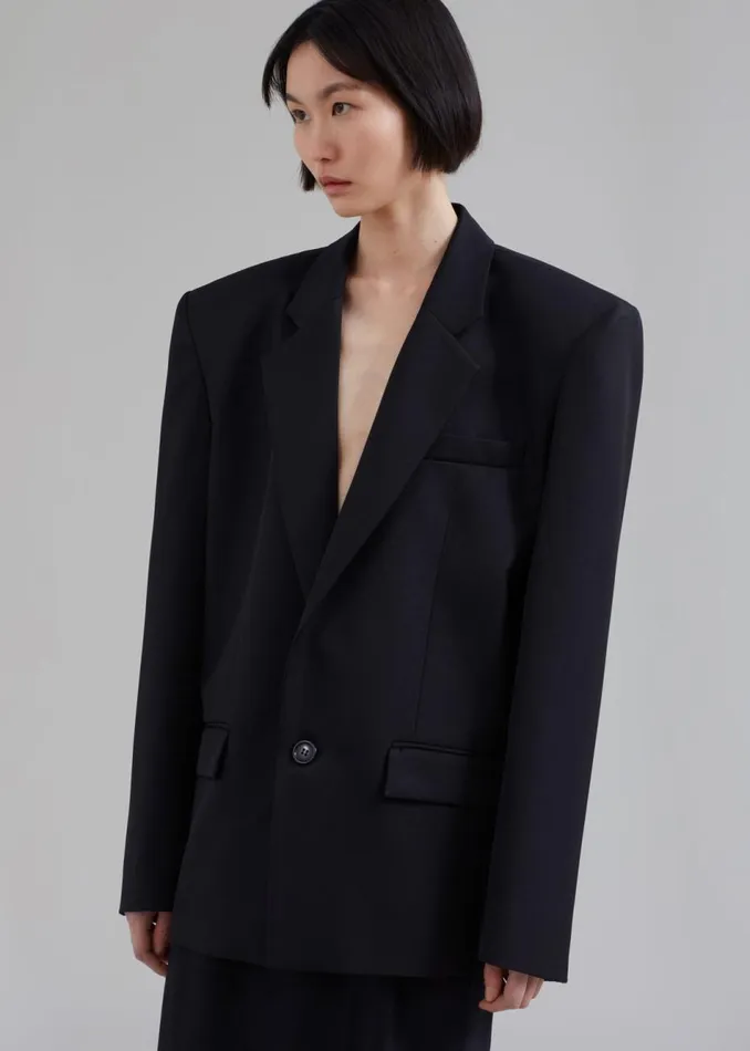 Women The Frankie Shop Outerwear Jun Blazer Black