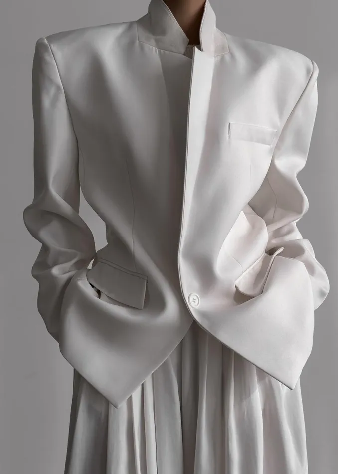Women The Frankie Shop Outerwear Jun Blazer White