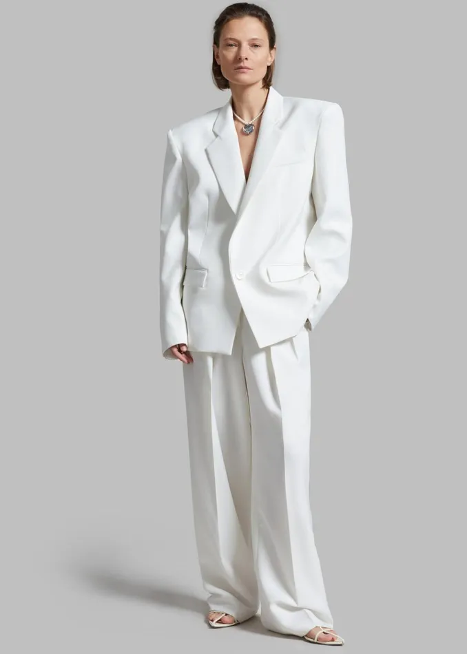 Women The Frankie Shop Outerwear Jun Blazer White