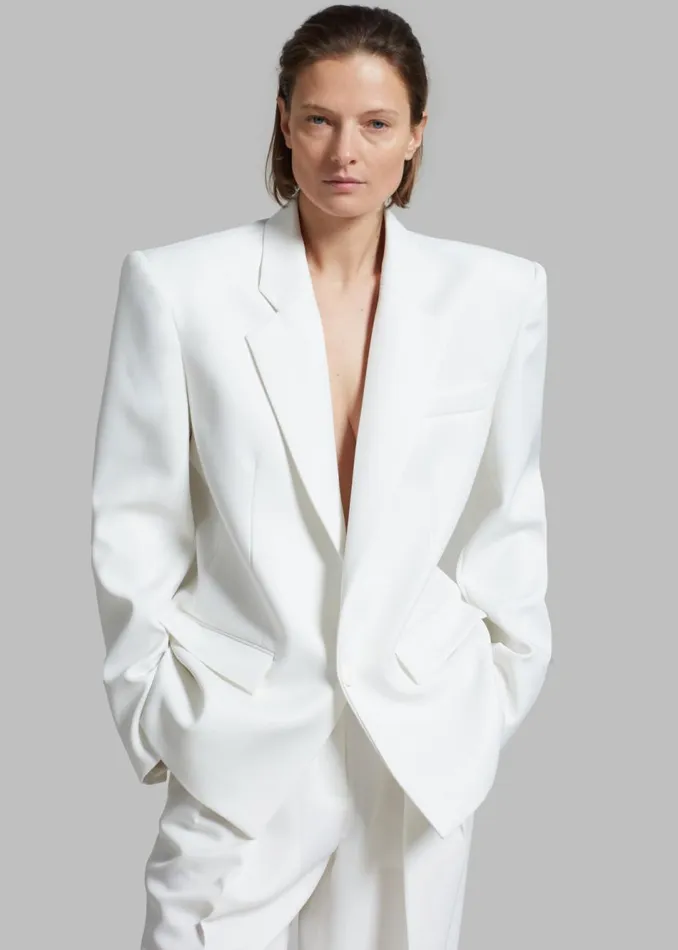 Women The Frankie Shop Outerwear Jun Blazer White