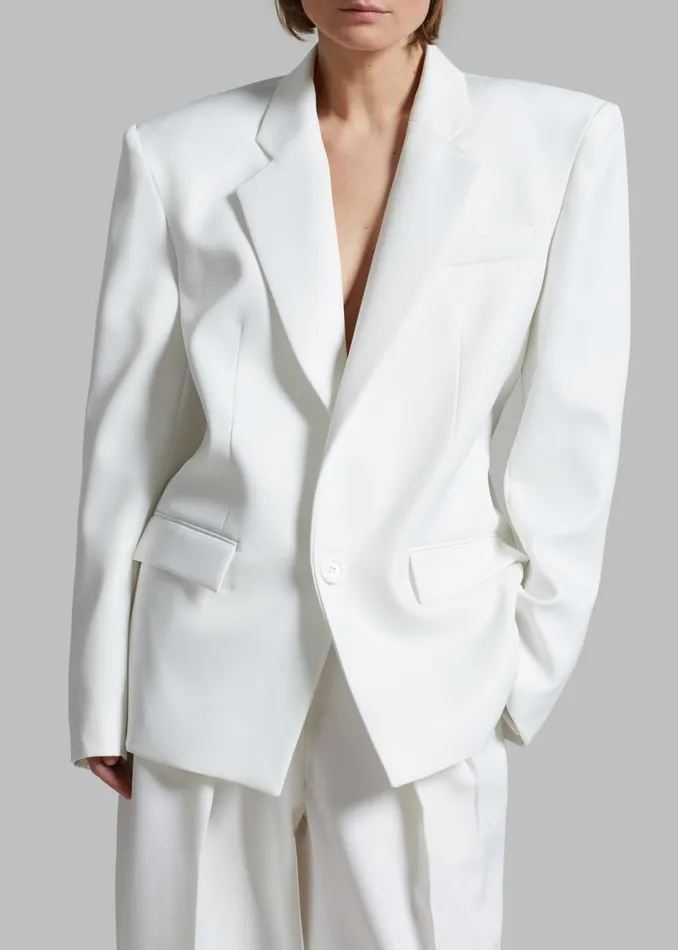 Women The Frankie Shop Outerwear Jun Blazer White