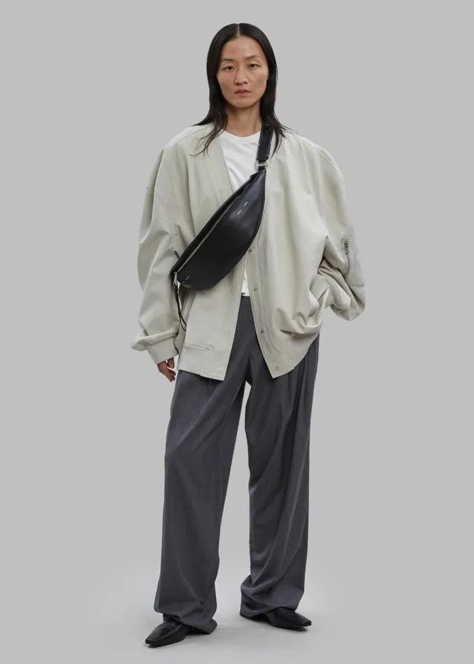 Women The Frankie Shop Outerwear Kanna VNeck Jacket Pale Khaki