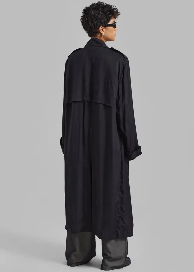 Women The Frankie Shop Outerwear Karolina Trench Coat Black