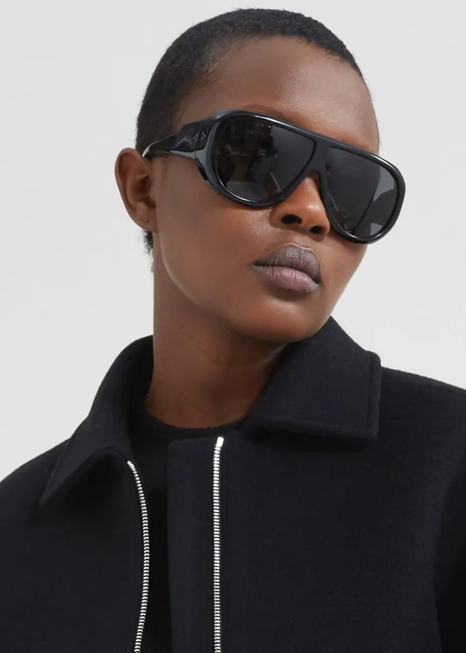 Women The Frankie Shop Outerwear Kerrigan Wool Jacket Black