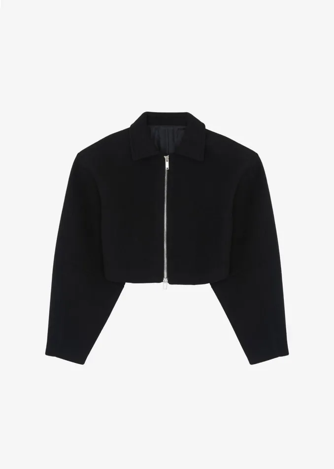 Women The Frankie Shop Outerwear Kerrigan Wool Jacket Black