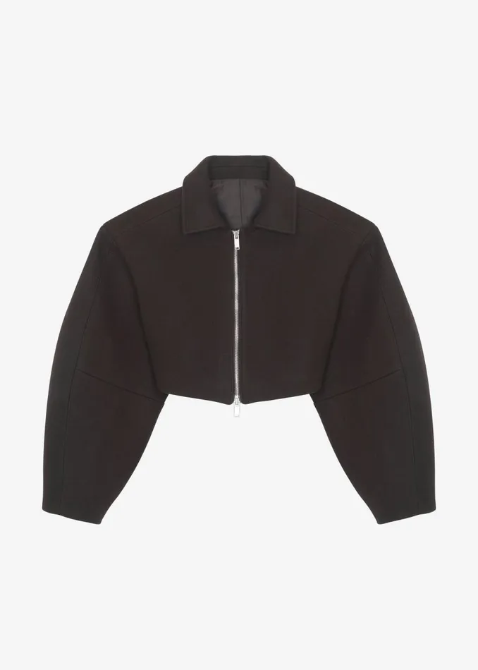 Women The Frankie Shop Outerwear Kerrigan Wool Jacket Brown
