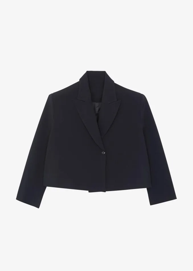 Women The Frankie Shop Outerwear Layne Cropped Blazer Black