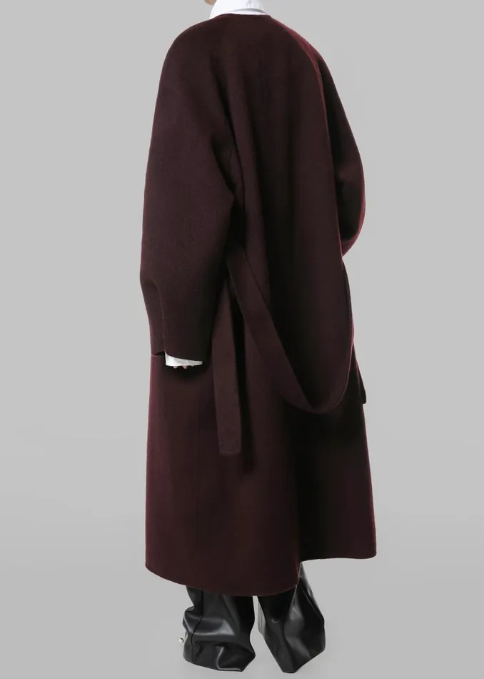 Women The Frankie Shop Outerwear Leon Wool Coat Burgundy
