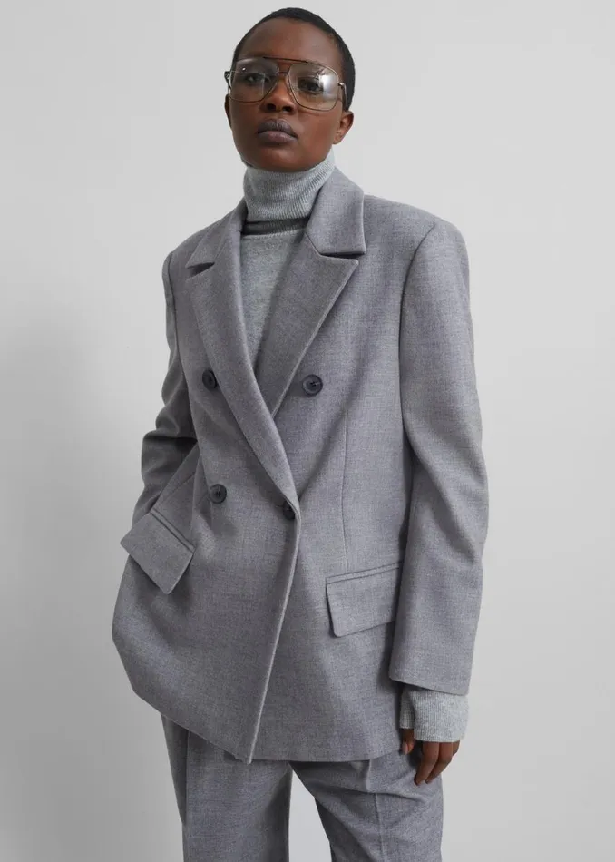 Women The Frankie Shop Outerwear Lilah Blazer Grey