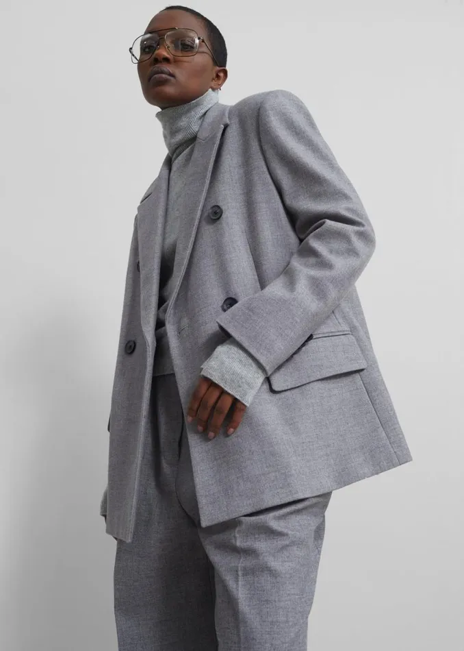 Women The Frankie Shop Outerwear Lilah Blazer Grey