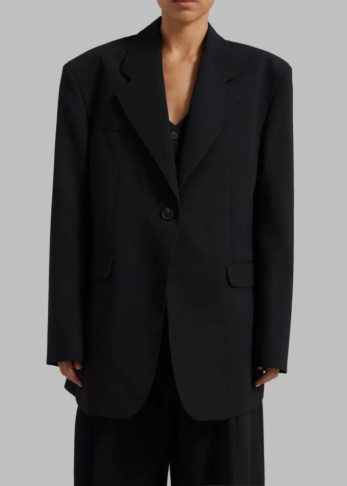Women The Frankie Shop Outerwear Lillian Oversized Blazer Black
