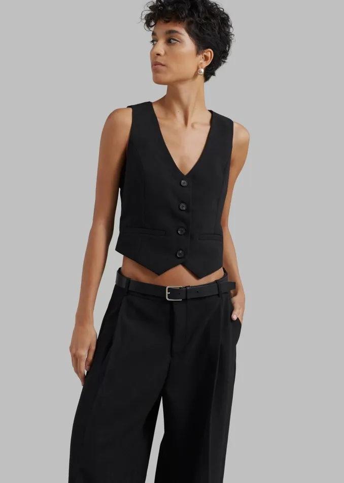 Women The Frankie Shop Outerwear Lillian Vest Black