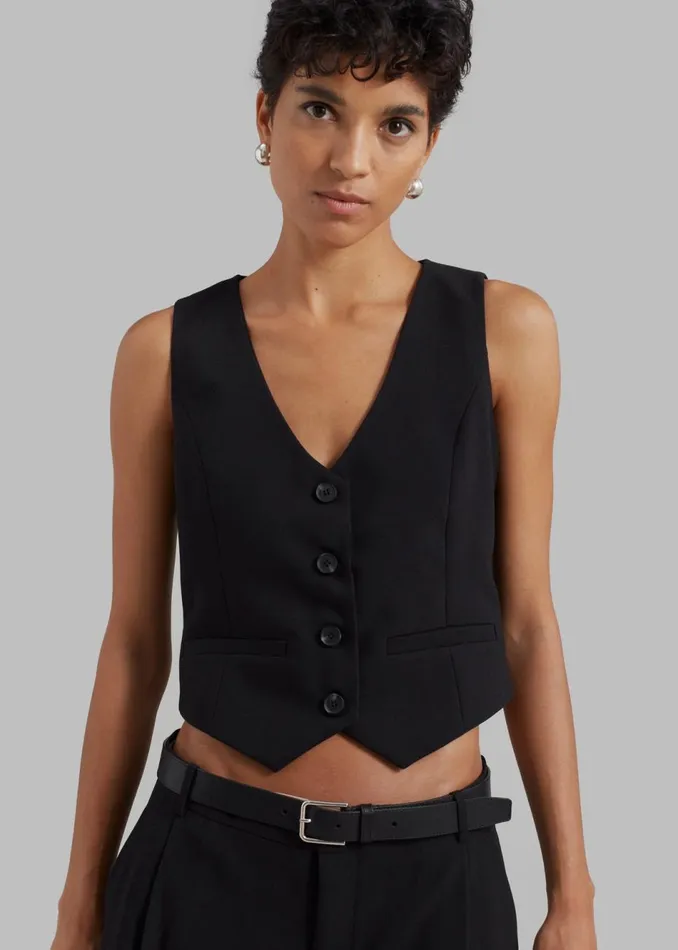 Women The Frankie Shop Outerwear Lillian Vest Black