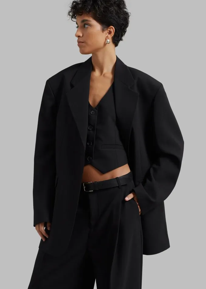 Women The Frankie Shop Outerwear Lillian Vest Black