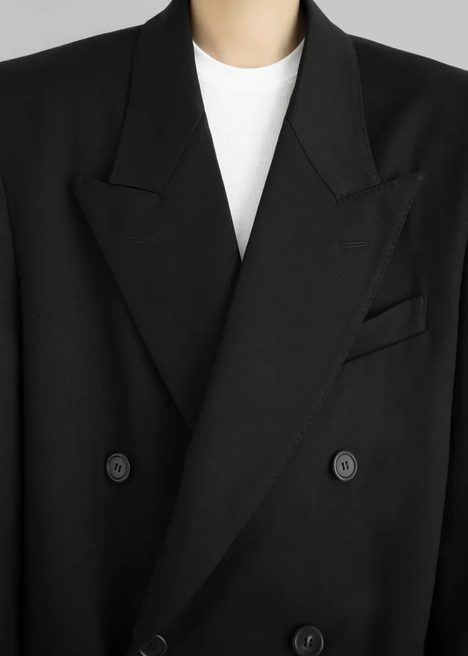 Women The Frankie Shop Outerwear London Double Breasted Coat Black