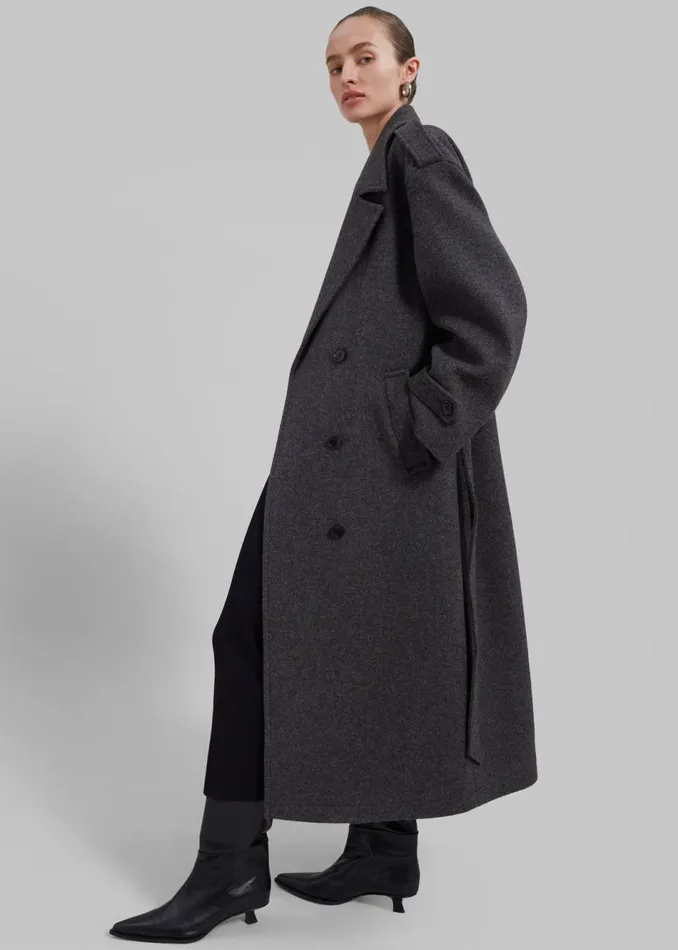 Women The Frankie Shop Outerwear Lorena Coat Charcoal
