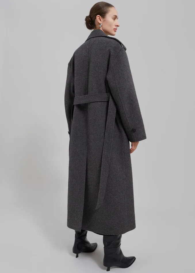 Women The Frankie Shop Outerwear Lorena Coat Charcoal