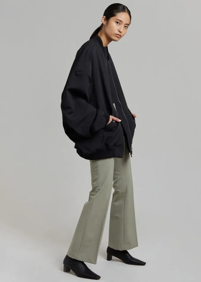 Women The Frankie Shop Outerwear Lumi Bomber Jacket Black