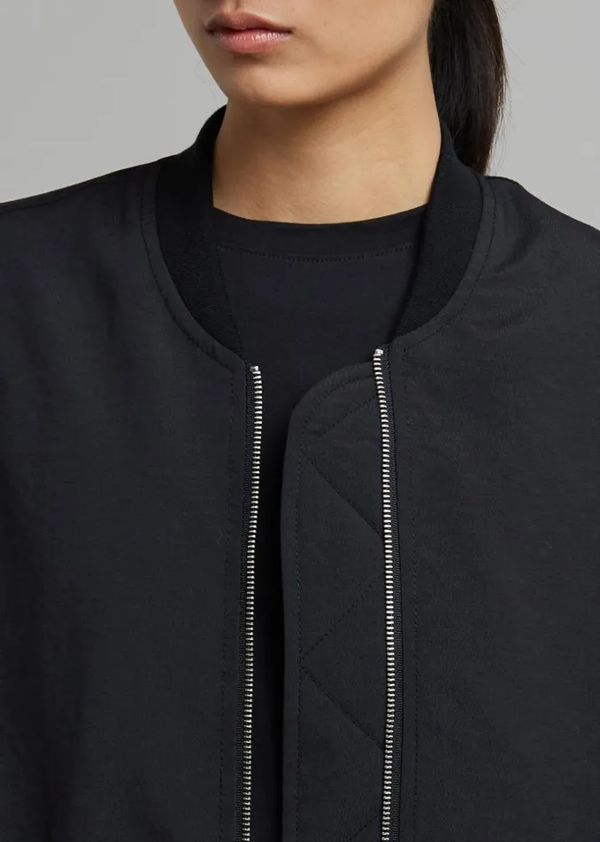 Women The Frankie Shop Outerwear Lumi Bomber Jacket Black