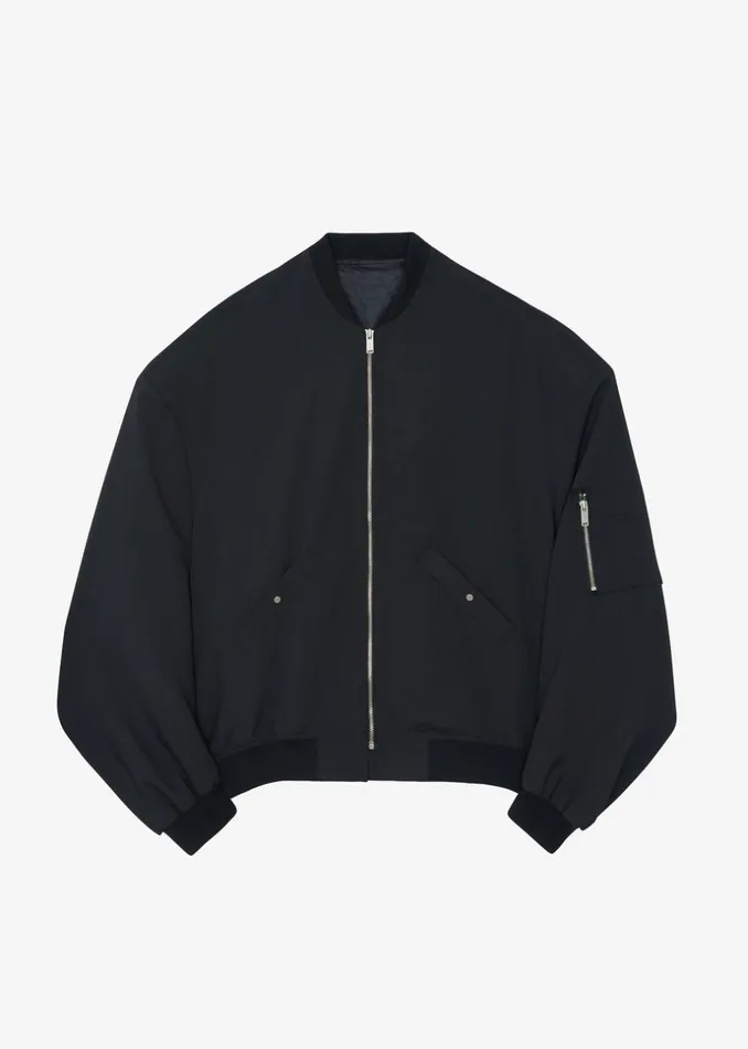 Women The Frankie Shop Outerwear Lumi Bomber Jacket Black