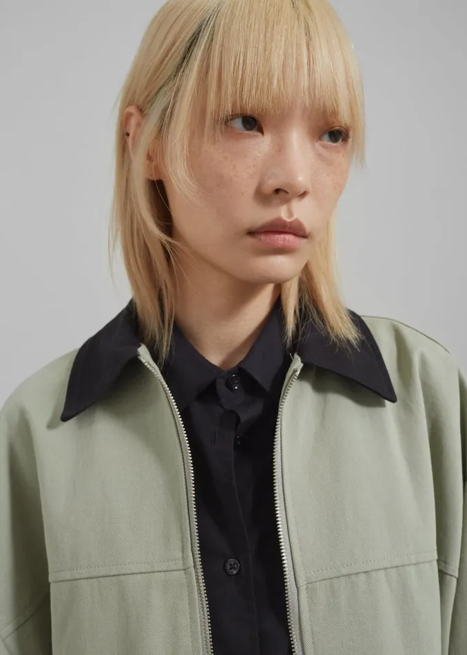 Women The Frankie Shop Outerwear Malia Utility Jacket Khaki