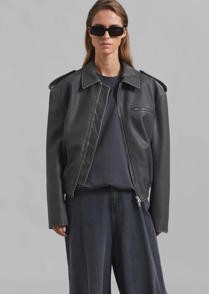 Women The Frankie Shop Outerwear Malvina Bomber Grey