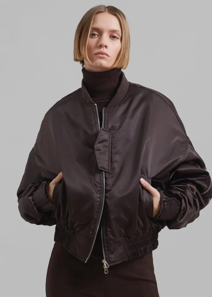Women The Frankie Shop Outerwear Marly Bomber Brown