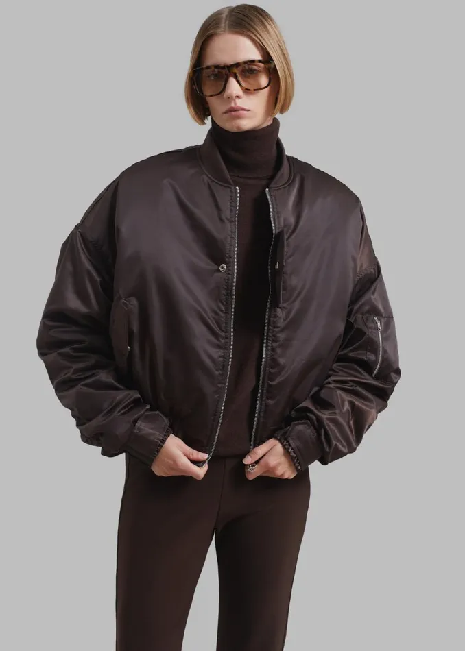 Women The Frankie Shop Outerwear Marly Bomber Brown