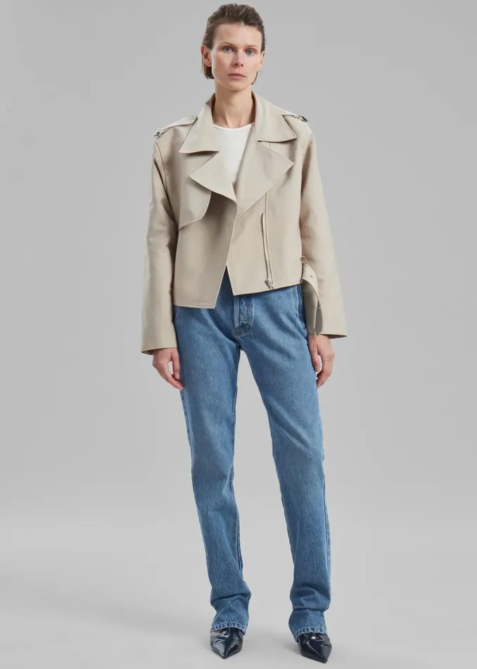 Women The Frankie Shop Outerwear Max Short Trench Beige