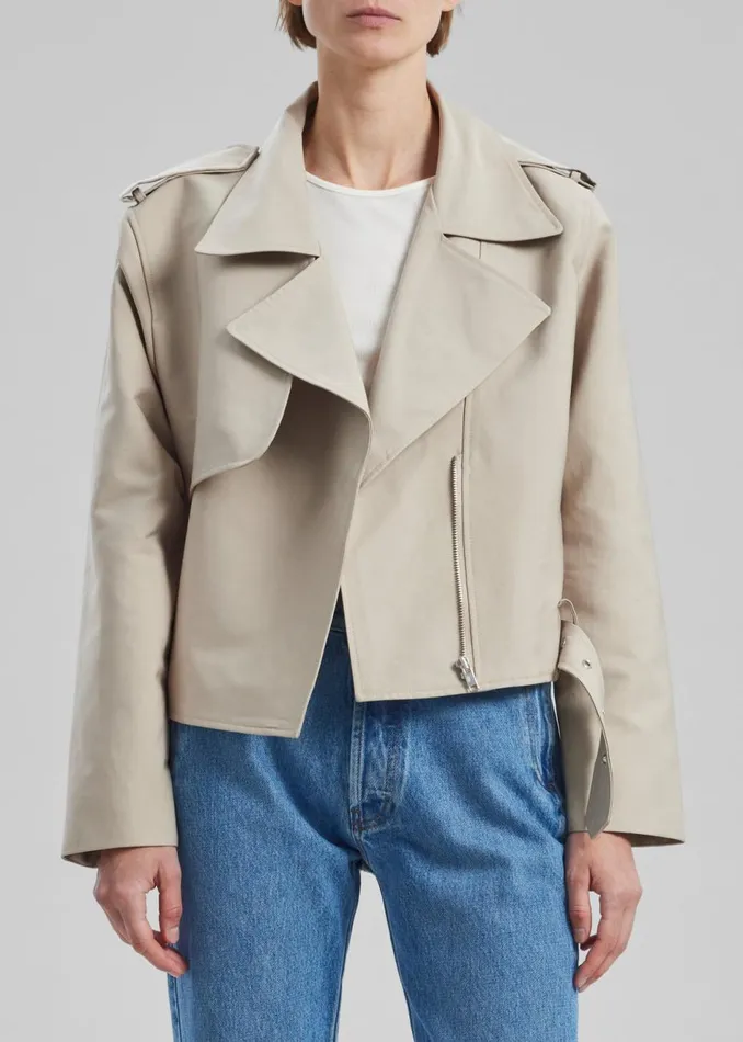 Women The Frankie Shop Outerwear Max Short Trench Beige