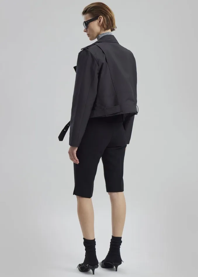 Women The Frankie Shop Outerwear Max Short Trench Black