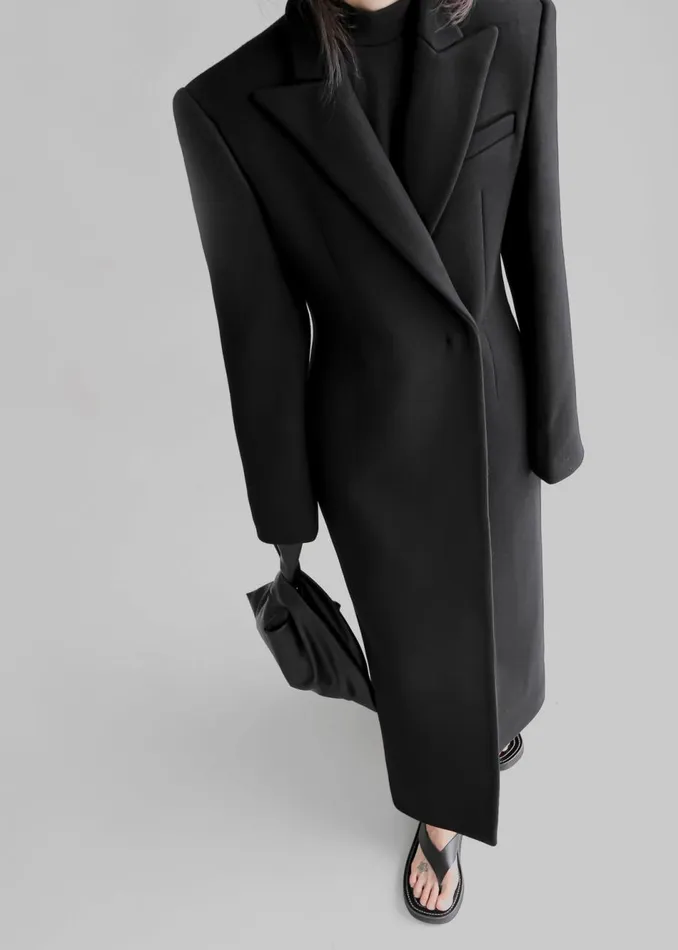 Women The Frankie Shop Outerwear Melva Coat Black