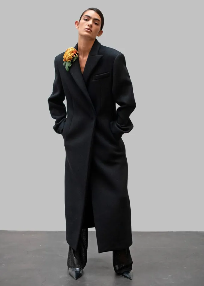 Women The Frankie Shop Outerwear Melva Coat Black