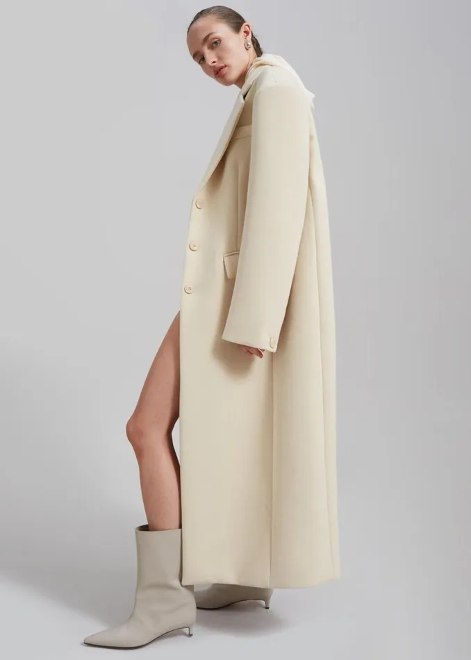 Women The Frankie Shop Outerwear Mira Coat Cream
