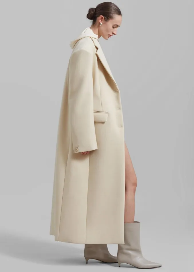 Women The Frankie Shop Outerwear Mira Coat Cream