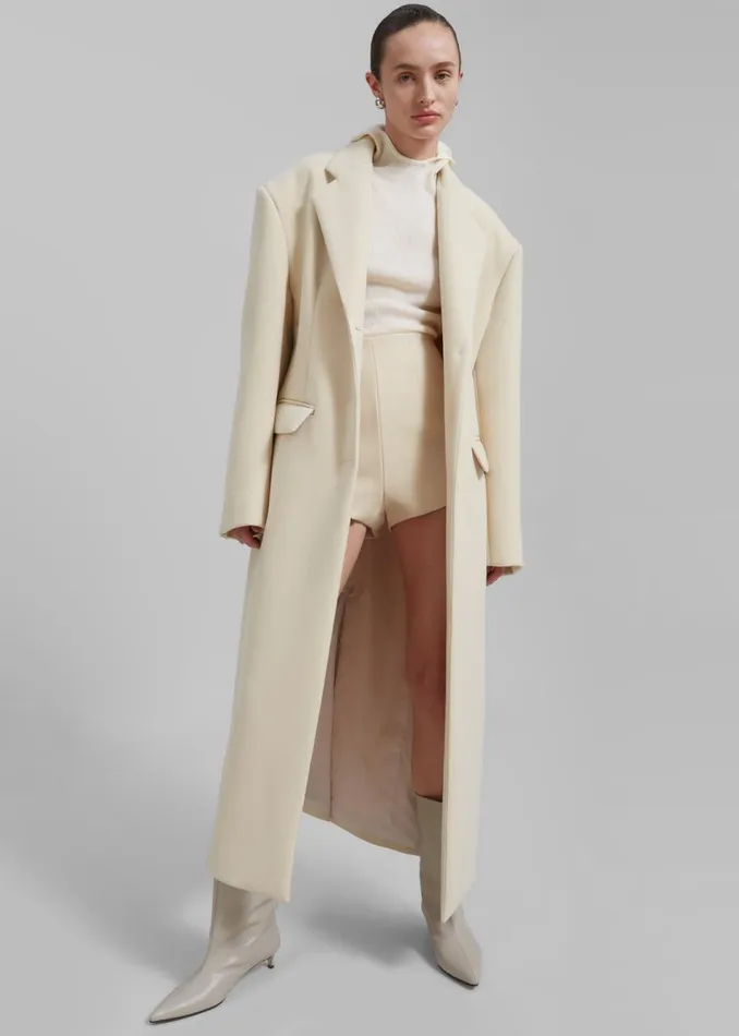 Women The Frankie Shop Outerwear Mira Coat Cream
