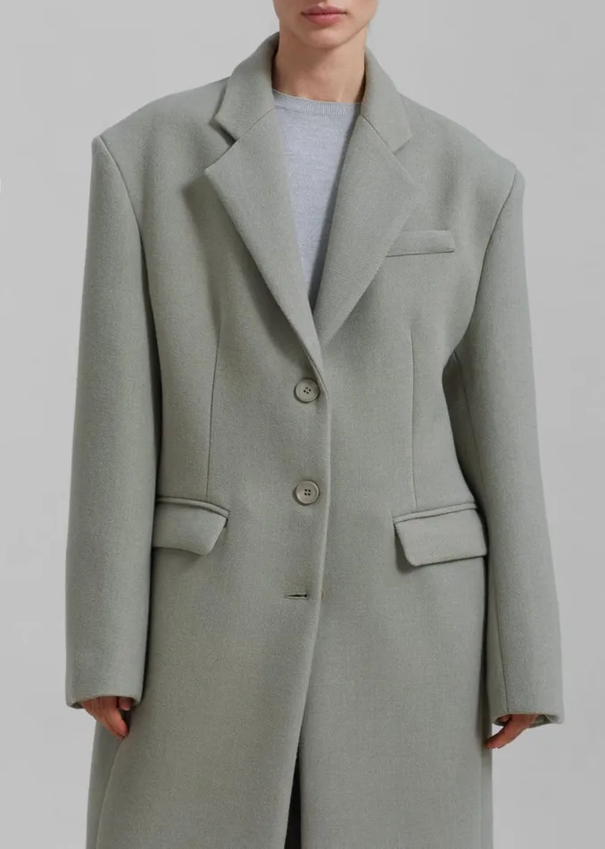 Women The Frankie Shop Outerwear Mira Coat Sage