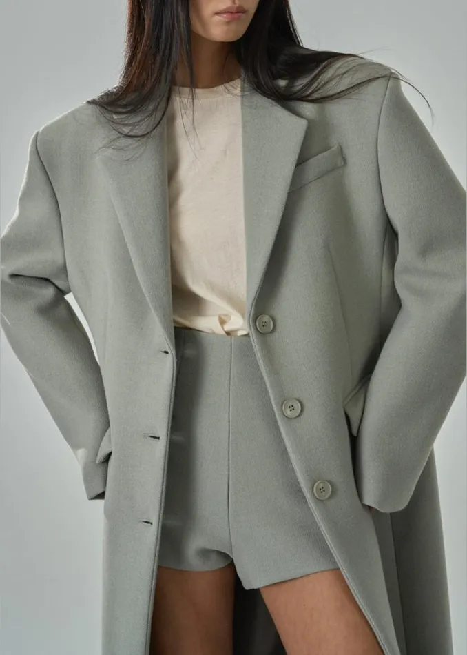 Women The Frankie Shop Outerwear Mira Coat Sage