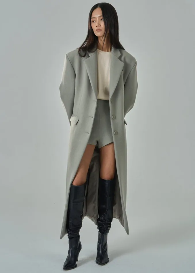 Women The Frankie Shop Outerwear Mira Coat Sage