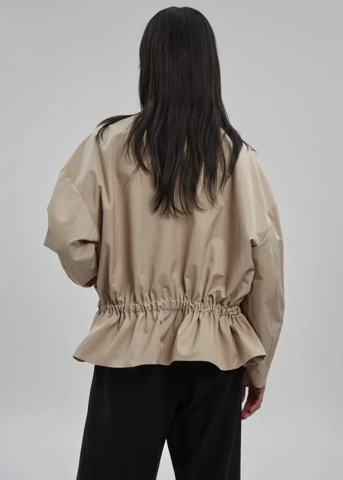 Women The Frankie Shop Outerwear Myro Drawstring Jacket Beige