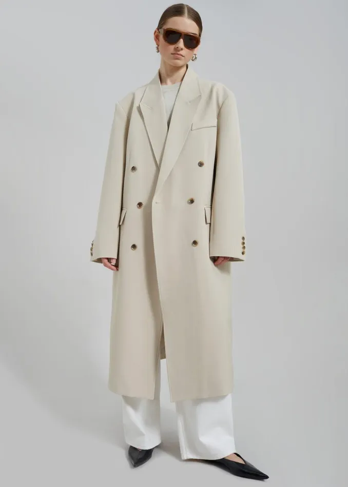 Women The Frankie Shop Outerwear Nadetta Coat Beige