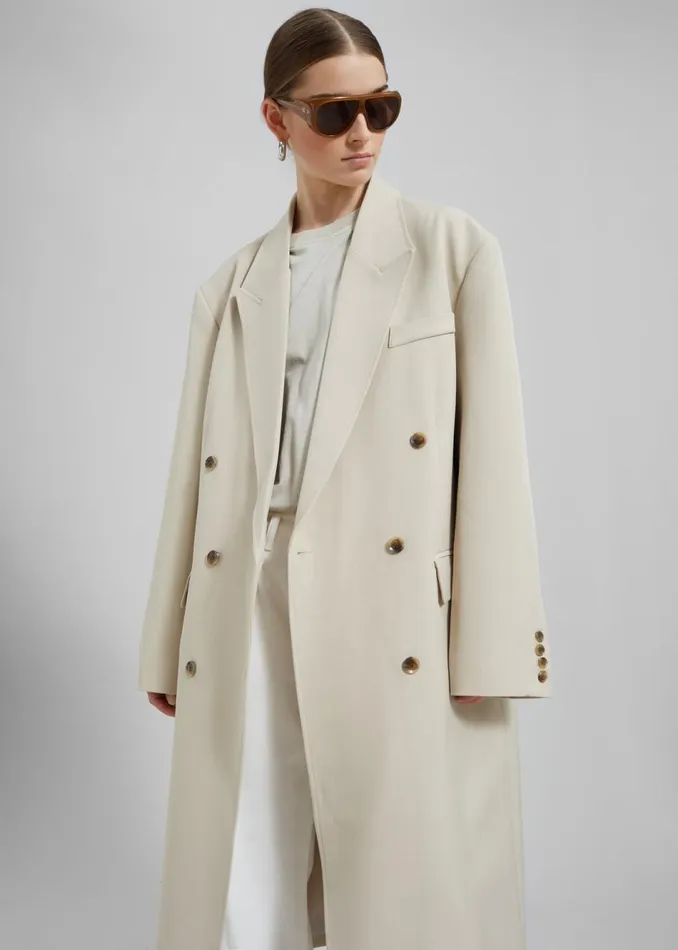 Women The Frankie Shop Outerwear Nadetta Coat Beige