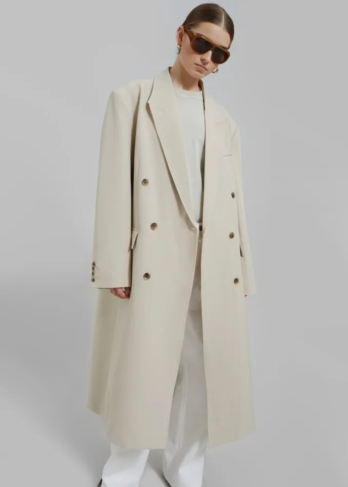 Women The Frankie Shop Outerwear Nadetta Coat Beige