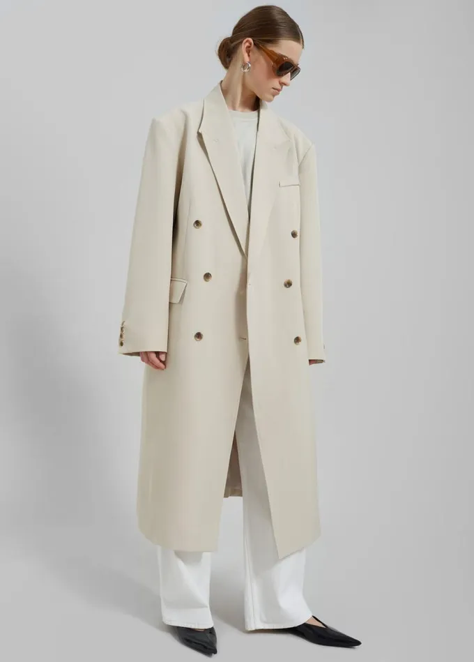 Women The Frankie Shop Outerwear Nadetta Coat Beige