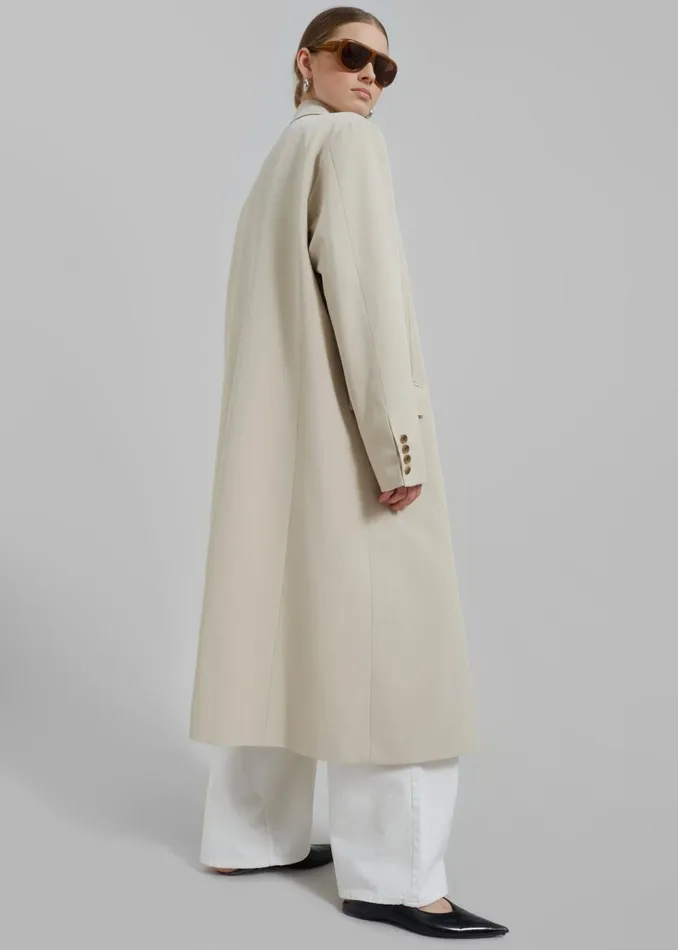 Women The Frankie Shop Outerwear Nadetta Coat Beige